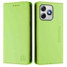 For Ulefone Note 18 Ultra 5G RC01 Dual-Folded Magnetic Suction RFID Leather Phone Case(Grass Green) - 2