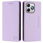 For Ulefone Note 18 Ultra 5G RC01 Dual-Folded Magnetic Suction RFID Leather Phone Case(Light Purple) - 2