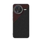 For Redmi K80 Pro ABEEL C Carbon Fiber Series 6D Micro Relief MagSafe Phone Case(Black Red) - 2