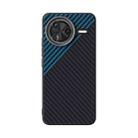 For Redmi K80 Pro ABEEL C Carbon Fiber Series 6D Micro Relief MagSafe Phone Case(Black Blue) - 2