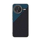 For Redmi K80 ABEEL C Carbon Fiber Series 6D Micro Relief MagSafe Phone Case(Black Blue) - 2