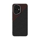 For Honor 300 ABEEL C Carbon Fiber Series 6D Micro Relief MagSafe Phone Case(Black Red) - 2