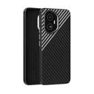 For Honor 300 ABEEL C Carbon Fiber Series 6D Micro Relief MagSafe Phone Case(Black Grey) - 1