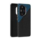 For Honor 300 Pro ABEEL C Carbon Fiber Series 6D Micro Relief MagSafe Phone Case(Black Blue) - 1