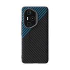 For Honor 300 Pro ABEEL C Carbon Fiber Series 6D Micro Relief MagSafe Phone Case(Black Blue) - 2