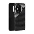 For Honor 300 Pro ABEEL C Carbon Fiber Series 6D Micro Relief MagSafe Phone Case(Black Grey) - 1
