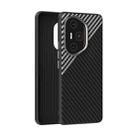 For Honor 300 Ultra ABEEL C Carbon Fiber Series 6D Micro Relief MagSafe Phone Case(Black Grey) - 1