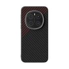 For Honor Magic7 ABEEL C Carbon Fiber Series 6D Micro Relief MagSafe Phone Case(Black Red) - 2