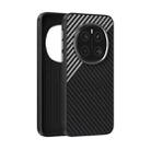 For Honor Magic7 ABEEL C Carbon Fiber Series 6D Micro Relief MagSafe Phone Case(Black Grey) - 1
