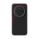 For Honor Magic7 Pro ABEEL C Carbon Fiber Series 6D Micro Relief MagSafe Phone Case(Black Red) - 2