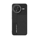 For Redmi K80 Pro ABEEL 6D Micro Relief MagSafe Magnetic Phone Case(Carbon Fiber Black) - 2