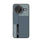 For Redmi K80 ABEEL 6D Micro Relief MagSafe Magnetic Phone Case(Carbon Fiber Blue) - 2