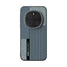 For Honor Magic7 Pro ABEEL 6D Micro Relief MagSafe Magnetic Phone Case(Carbon Fiber Blue) - 2