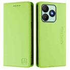 For Wiko T20 RC01 Dual-Folded Magnetic Suction RFID Leather Phone Case(Grass Green) - 2