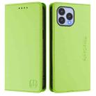 For Wiko T60 / Cubot P80 RC01 Dual-Folded Magnetic Suction RFID Leather Phone Case(Grass Green) - 2