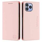 For Wiko T60 / Cubot P80 RC01 Dual-Folded Magnetic Suction RFID Leather Phone Case(Pink) - 2