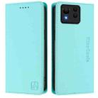 For ASUS Zenfone 11 Ultra RC01 Dual-Folded Magnetic Suction RFID Leather Phone Case(Mint Green) - 2