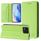 For ASUS Zenfone 11 Ultra RC01 Dual-Folded Magnetic Suction RFID Leather Phone Case(Grass Green) - 1