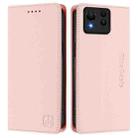 For ASUS Zenfone 11 Ultra RC01 Dual-Folded Magnetic Suction RFID Leather Phone Case(Pink) - 2