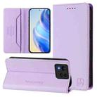 For ASUS Zenfone 11 Ultra RC01 Dual-Folded Magnetic Suction RFID Leather Phone Case(Light Purple) - 1