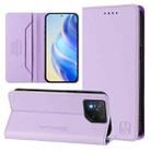 For ASUS ROG Phone 8 / 8 Pro RC01 Dual-Folded Magnetic Suction RFID Leather Phone Case(Light Purple) - 1