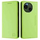 For Sharp Aquos R9 SH-51E RC01 Dual-Folded Magnetic Suction RFID Leather Phone Case(Grass Green) - 2