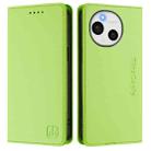 For Sharp Aquos Sense9 Plus RC01 Dual-Folded Magnetic Suction RFID Leather Phone Case(Grass Green) - 2