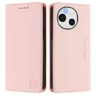 For Sharp Aquos Sense9 Plus RC01 Dual-Folded Magnetic Suction RFID Leather Phone Case(Pink) - 2