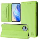 For Sharp Aquos Wish4 SH-52E RC01 Dual-Folded Magnetic Suction RFID Leather Phone Case(Grass Green) - 1