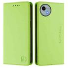 For Sharp Aquos Wish4 SH-52E RC01 Dual-Folded Magnetic Suction RFID Leather Phone Case(Grass Green) - 2