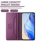 For Sharp Basio Active3 RC01 Dual-Folded Magnetic Suction RFID Leather Phone Case(Violet) - 3