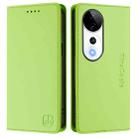 For vivo V40 5G / V40 Pro 5G Global RC01 Dual-Folded Magnetic Suction RFID Leather Phone Case(Grass Green) - 2