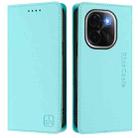 For vivo iQOO Z9s Pro / T3 Pro India RC01 Dual-Folded Magnetic Suction RFID Leather Phone Case(Mint Green) - 2