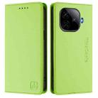 For vivo iQOO Z9 5G / Z9 Turbo 5G RC01 Dual-Folded Magnetic Suction RFID Leather Phone Case(Grass Green) - 2