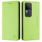 For vivo V30 5G / V30 Pro Global RC01 Dual-Folded Magnetic Suction RFID Leather Phone Case(Grass Green) - 2