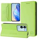 For vivo V29e 5G / Y200 5G Global RC01 Dual-Folded Magnetic Suction RFID Leather Phone Case(Grass Green) - 1