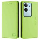 For vivo V29e 5G / Y200 5G Global RC01 Dual-Folded Magnetic Suction RFID Leather Phone Case(Grass Green) - 2