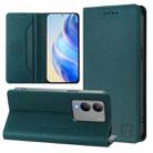 For vivo Y17s 4G Global / 5G India RC01 Dual-Folded Magnetic Suction RFID Leather Phone Case(Dark Green) - 1