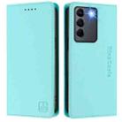 For vivo V27 5G / V27 Pro Global RC01 Dual-Folded Magnetic Suction RFID Leather Phone Case(Mint Green) - 2