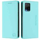 For vivo Y33s 4G Global / Y21T / Y21s RC01 Dual-Folded Magnetic Suction RFID Leather Phone Case(Mint Green) - 2