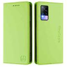 For vivo V20 / V21e 4G / Y73 2021 RC01 Dual-Folded Magnetic Suction RFID Leather Phone Case(Grass Green) - 2