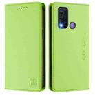 For vivo Y30 4G Global RC01 Dual-Folded Magnetic Suction RFID Leather Phone Case(Grass Green) - 2