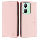 For vivo Y36 4G / 5G Global RC01 Dual-Folded Magnetic Suction RFID Leather Phone Case(Pink) - 2