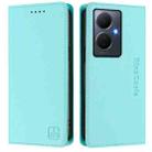 For vivo Y78+ 5G / Y78 5G Global RC01 Dual-Folded Magnetic Suction RFID Leather Phone Case(Mint Green) - 2