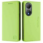 For vivo Y100 5G Global RC01 Dual-Folded Magnetic Suction RFID Leather Phone Case(Grass Green) - 2