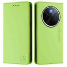 For vivo Y300 Pro RC01 Dual-Folded Magnetic Suction RFID Leather Phone Case(Grass Green) - 2