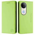 For vivo S20 5G RC01 Dual-Folded Magnetic Suction RFID Leather Phone Case(Grass Green) - 2