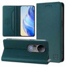 For vivo S20 Pro 5G RC01 Dual-Folded Magnetic Suction RFID Leather Phone Case(Dark Green) - 1