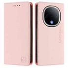 For vivo Y300 5G RC01 Dual-Folded Magnetic Suction RFID Leather Phone Case(Pink) - 2