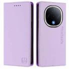 For vivo Y300 5G RC01 Dual-Folded Magnetic Suction RFID Leather Phone Case(Light Purple) - 2